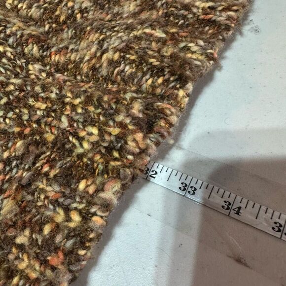 Anthropologie Tabitha Wool Blend Chunky Knit Cardigan Sweater Tan Size Small - Picture 10 of 11